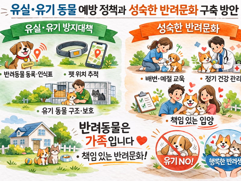 [김종우 칼럼] 반려동물산업 에세이_104 유실·유기 동물 예방 정책과 성숙한 반려문화 구축 방안