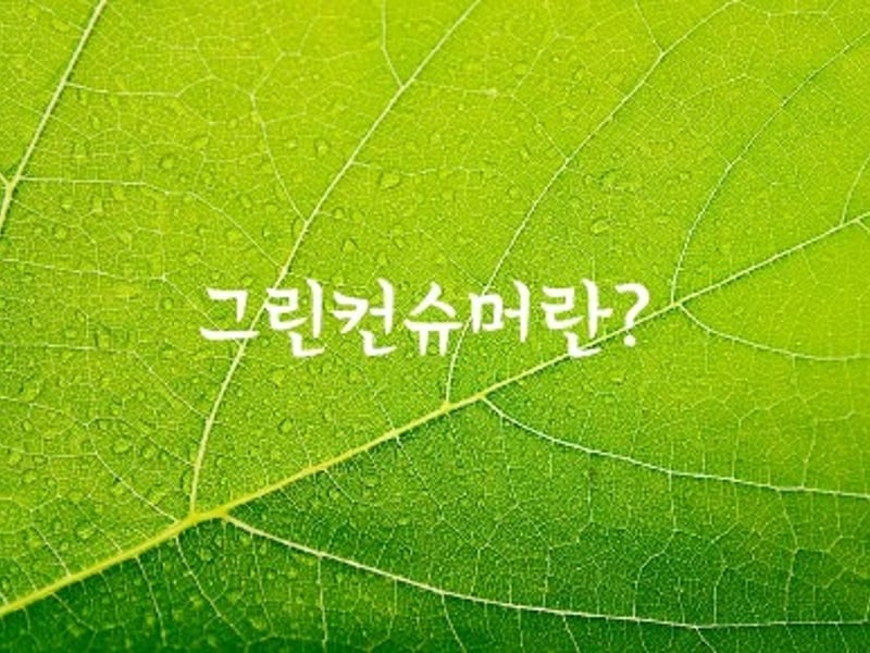 지구사랑 편지_13 작은 선택이 만드는 큰 변화, 그린 컨슈머