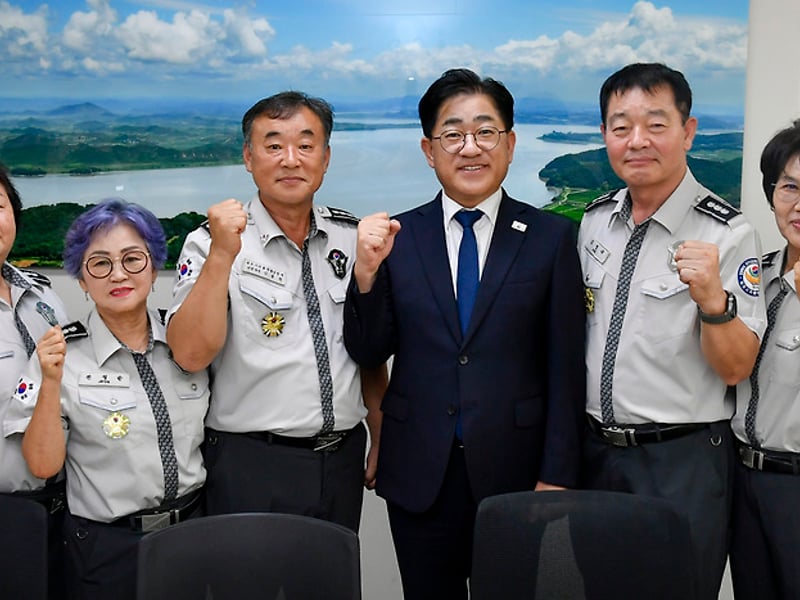 이기형 김포시장, 김포시 자율방범대와 정담회 개최