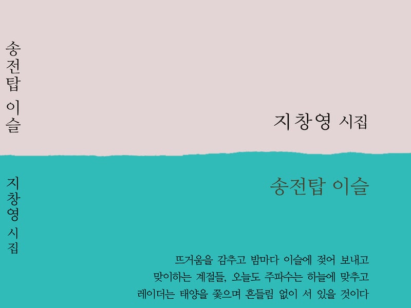 지창영 시인, 두 번째 시집 『송전탑 이슬』 출간