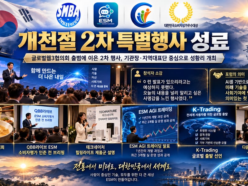 창업경영포럼, 개천절 ESM 2차 특별행사 성료 ‘K-Trading’ 글로벌 출발 선언