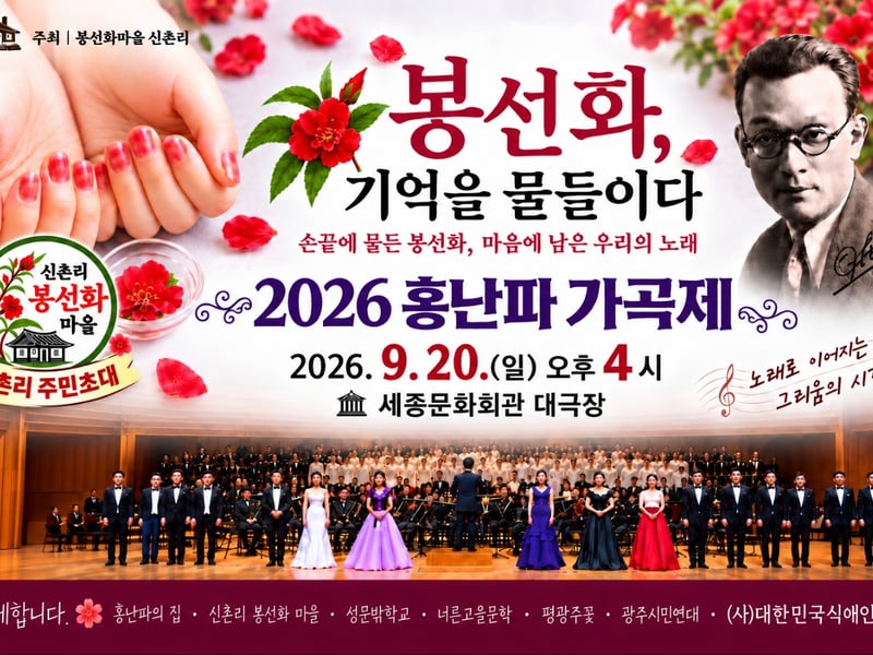 봉선화로 추억 물들인 ‘2026 홍난파 가곡제’ 성료