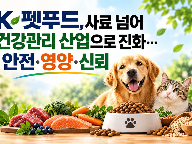 [김종우 칼럼] 반려동물산업 에세이_111 K-펫푸드, 사료 넘어 건강관리 산업으로 진화, 안전·영양·신뢰 중요