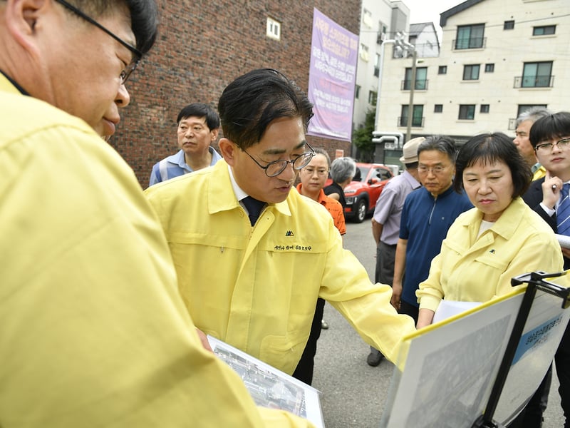 이기형 시장, 침수취약지역 찾아 현장점검…여름철 집중호우 대비 박차