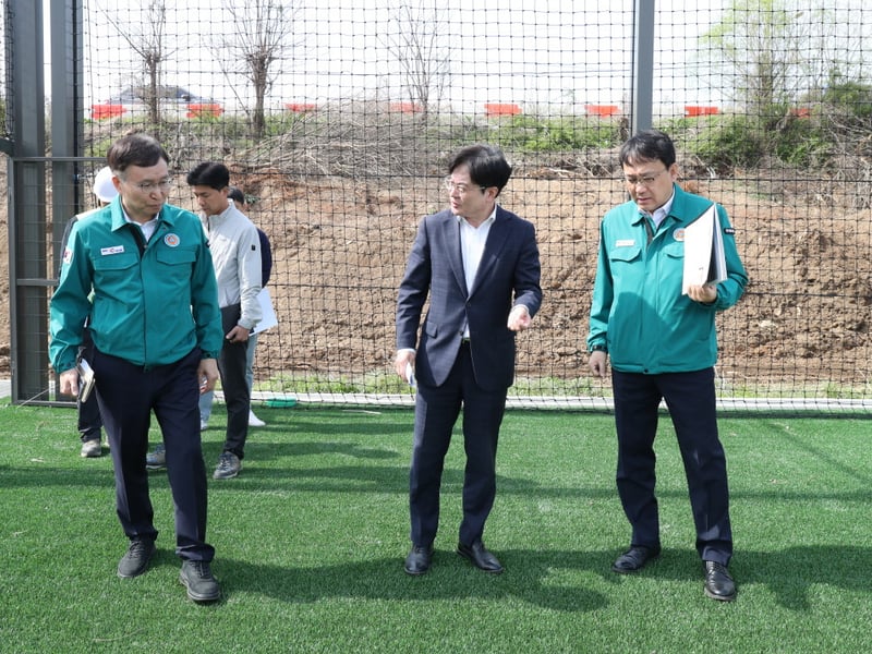 김포 최초 한강 조망 축구장 6월 준공 ‘이상무’