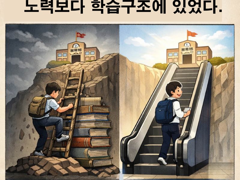 수능 성적 격차의 진짜 원인, 노력보다 ‘학습 구조’에 있다