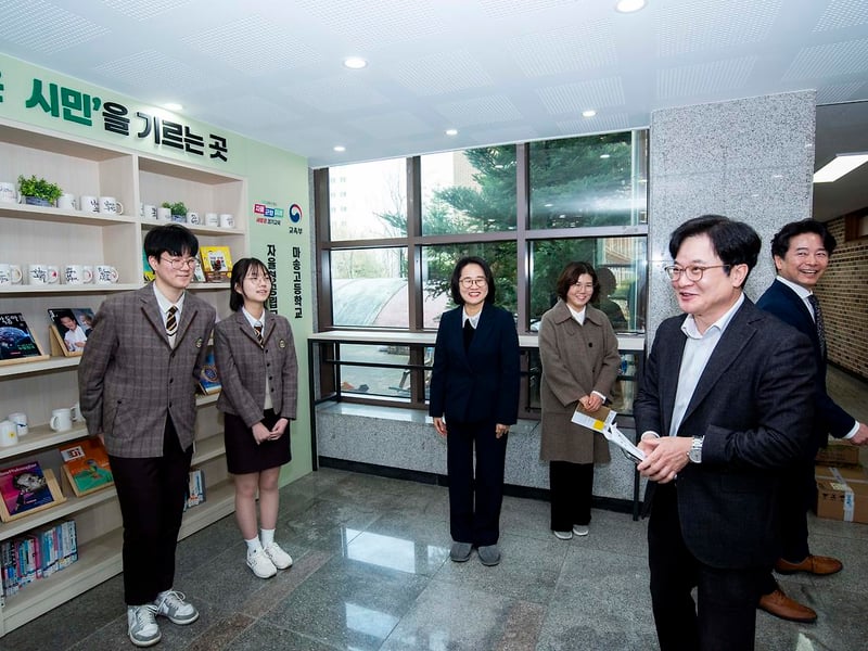 김병수 시장, ‘자공고 2.0’ 마송고 현장 점검…“김포 교육의 변화 확인”
