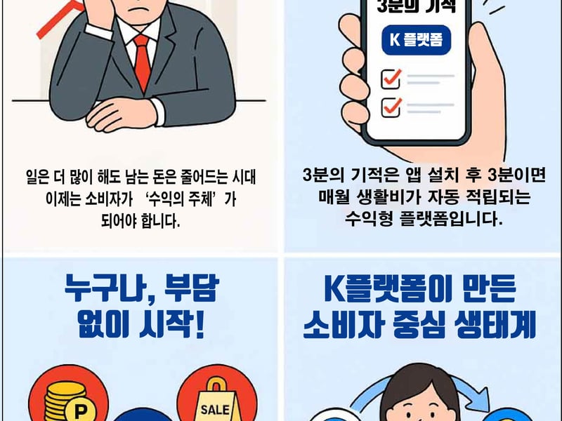 ‘3분의 기적’ 앱, 드디어 개통! 설치 3분이면 평생 생활비 적립