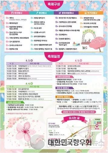 부산 강서구, 제9회 낙동강30리 벚꽃축제 4월 개최!