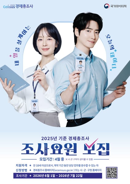 김포시, ‘2025년 기준 경제총조사’ 조사요원 모집