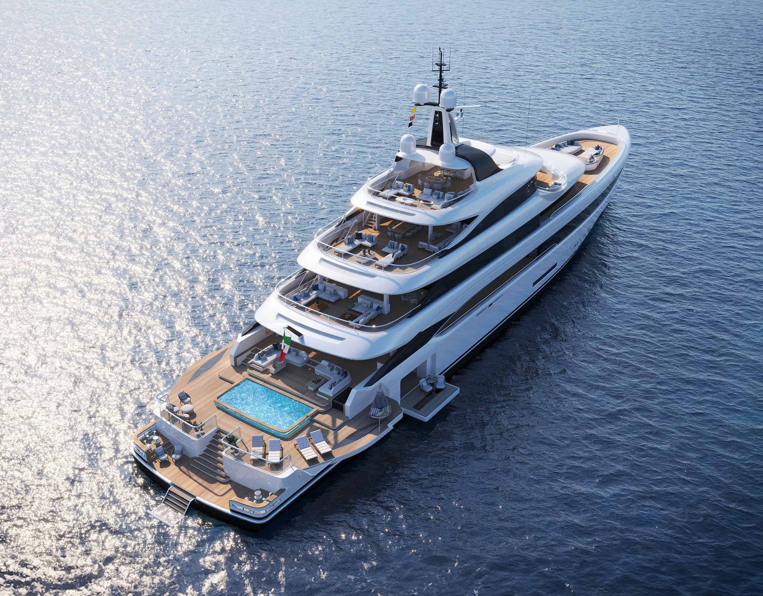 Benetti B.Now 50M Oasis Deck aft view