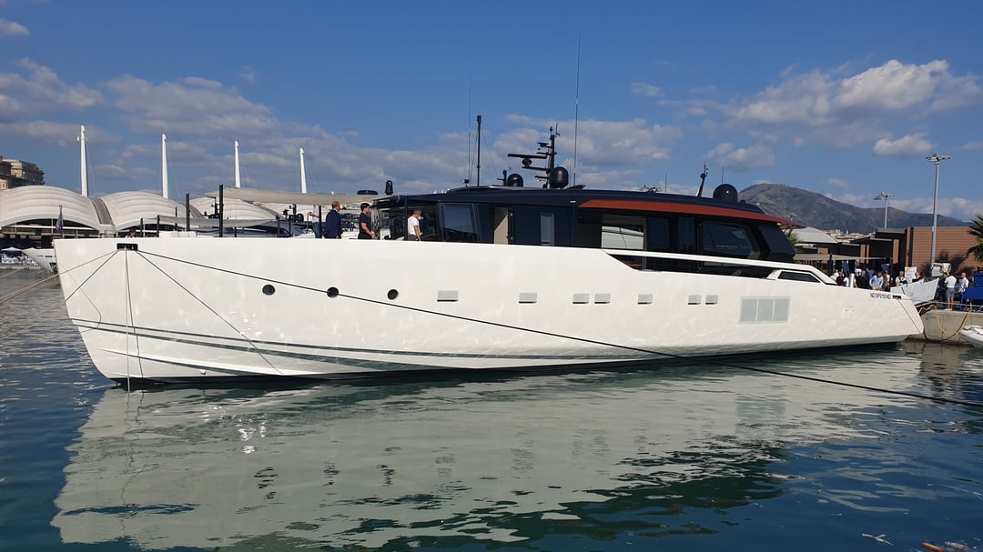 Yacht in the dock in Porto Maurizio Imperia