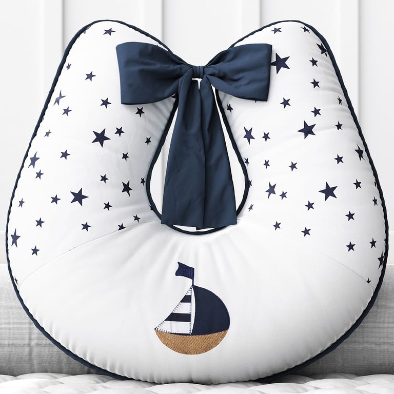 Almofada Amamentação Marinheiro Azul Marinho