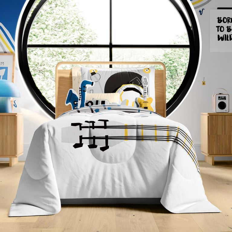 Saia de Cama Infantil Solteiro Cinza — vista alternativa