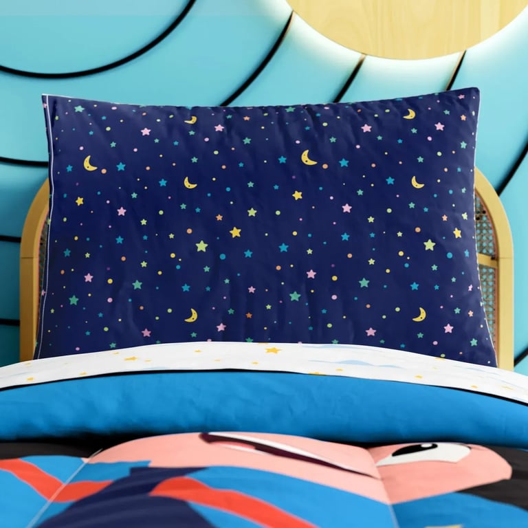 Fronha de Travesseiro Infantil Nuvens e Estrelas — vista alternativa