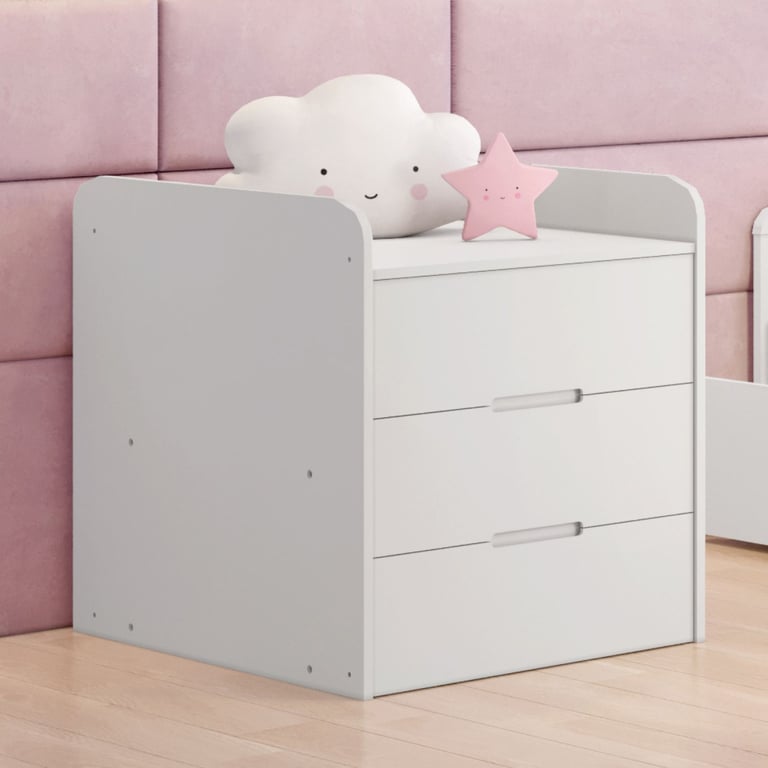 Berço com Trocador Branco Cléo — vista alternativa