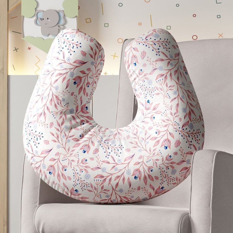 Almofada Amamentação Folhas do Bosque Verde — vista alternativa