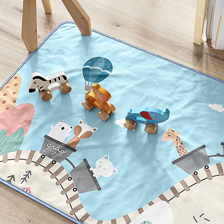 Tapete Retangular Piquenique Rosa 61cm