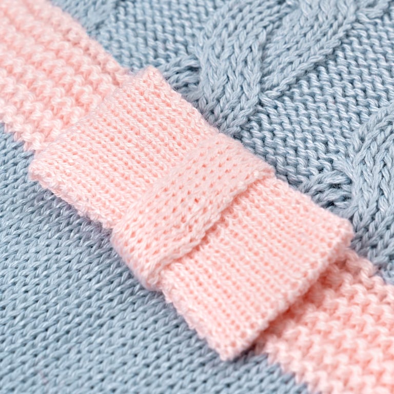 Macacão Tricot Lacinho e Trança Azul — vista alternativa