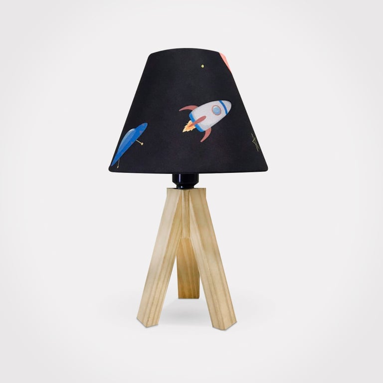 Abajur Luminária Foguete Astronauta