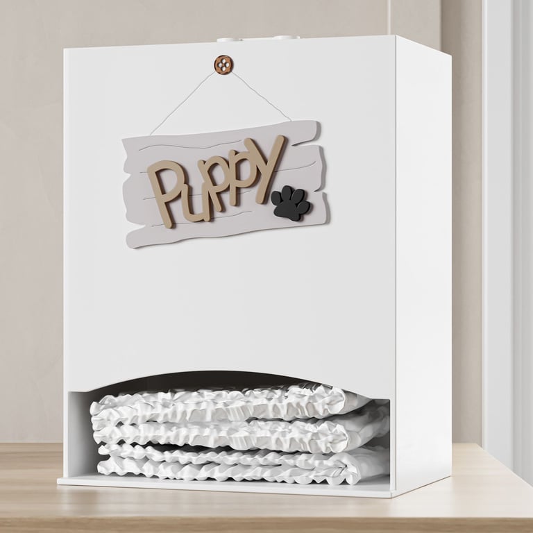 Porta Fraldas MDF Cachorrinho Puppy