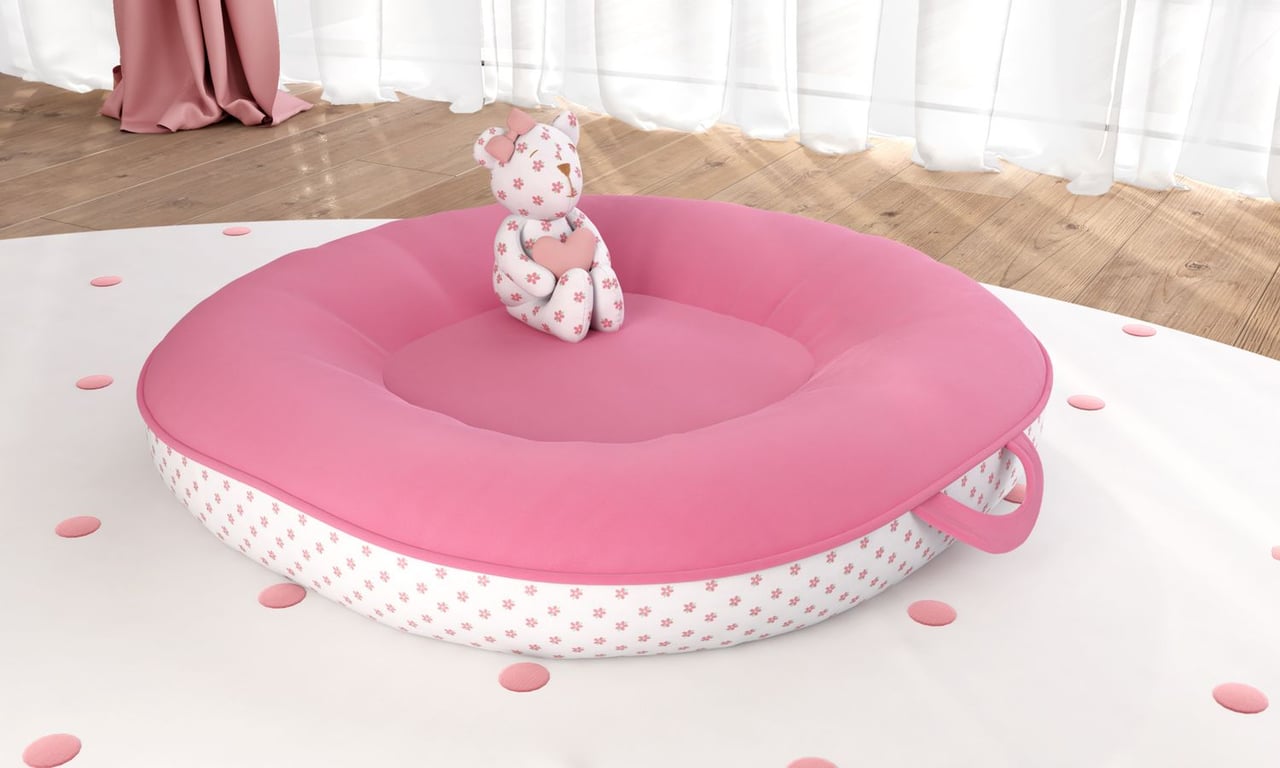 Ninho Floral Sophia Rosé 75cm — vista alternativa