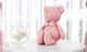Ursinha Rosé com Laço Floral 42cm - imagem 1