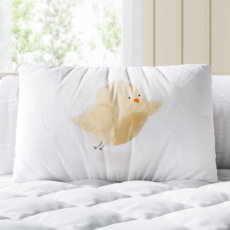 Almofada Retangular Bebê Passarinho 39cm