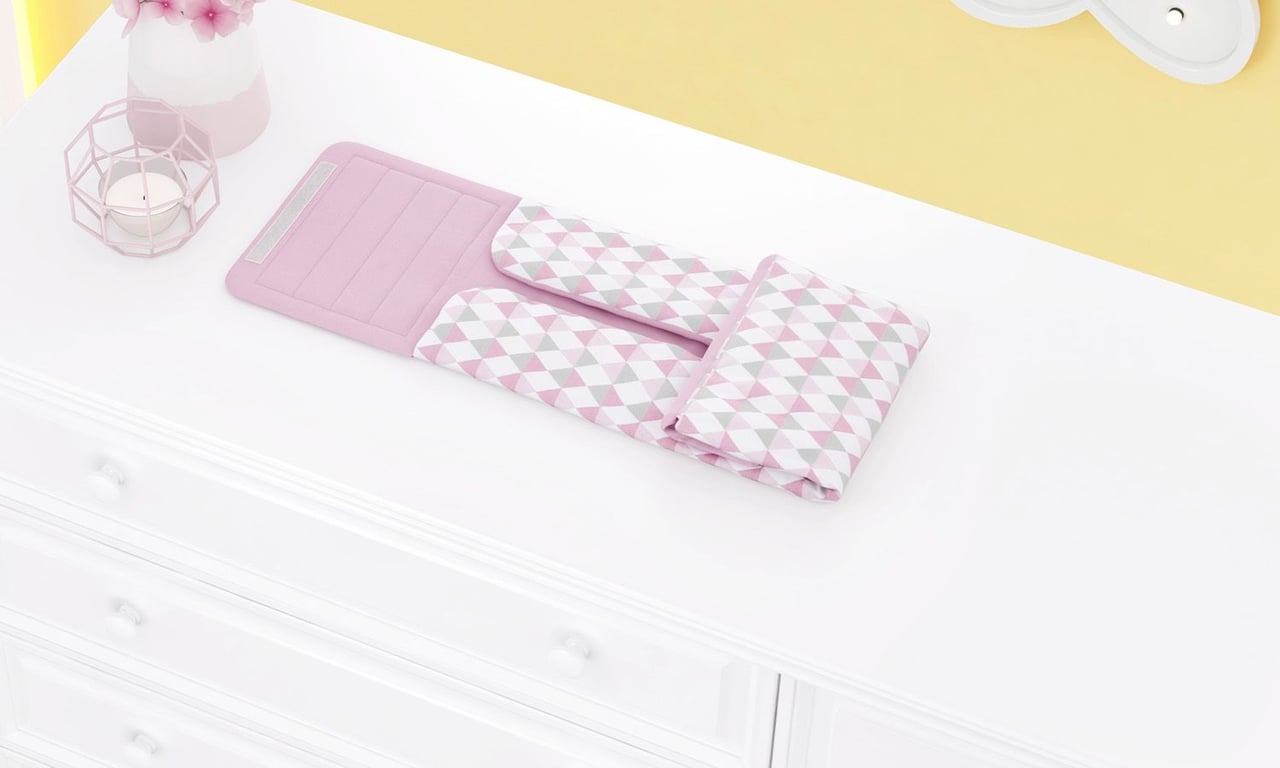 Trocador de Fraldas Portátil Estampa Triângulo 85x40cm — vista alternativa