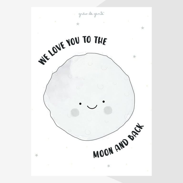Pôster Adesivo Lua Amor