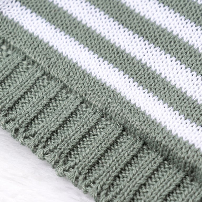 Casaquinho Tricot Geométrico Verde