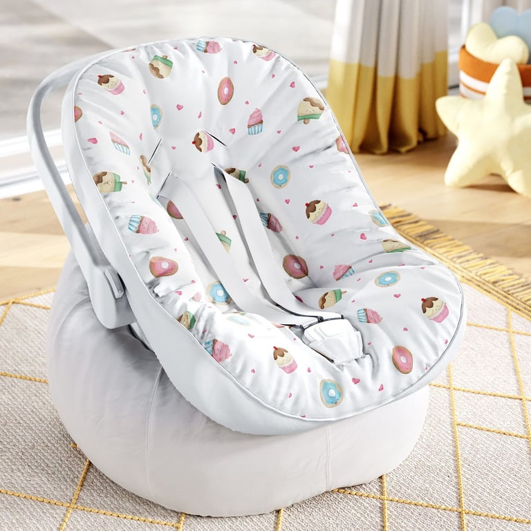 Capa de Carrinho com Protetor de Cinto Docinho Colorido