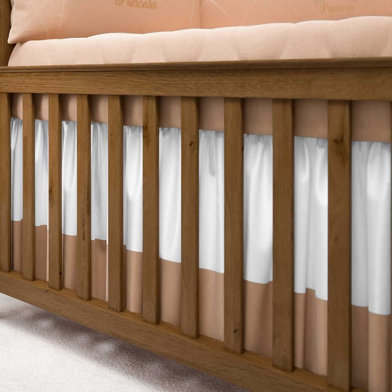 Saia de Berço Princesa Rosé Premium