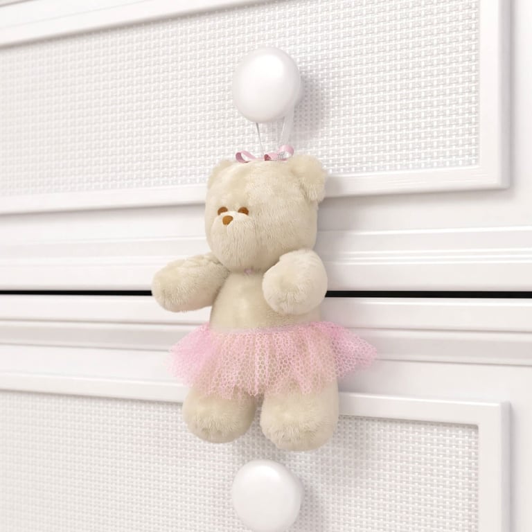 Urso Petit Enfeite para Puxador Teddy Realeza