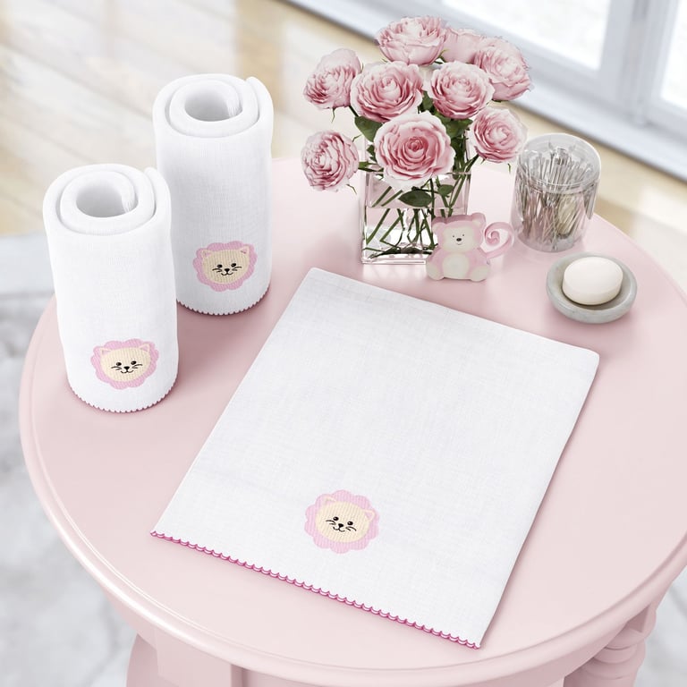 Jogo de Fraldas de Ombro Amiguinho Leão