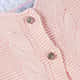 Casaquinho Tricot Trança Clássico Rosa - imagem 1