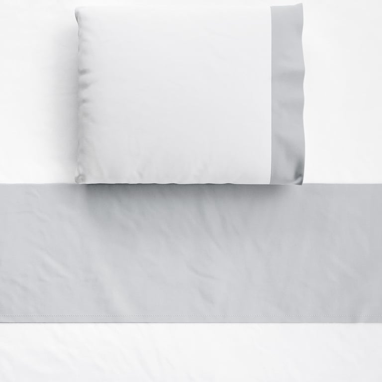 Jogo de Lençol Berço Cinza 3 peças