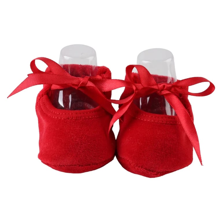 Sapatilha Puff Bebê Chutinho com Fita Cetim Off White