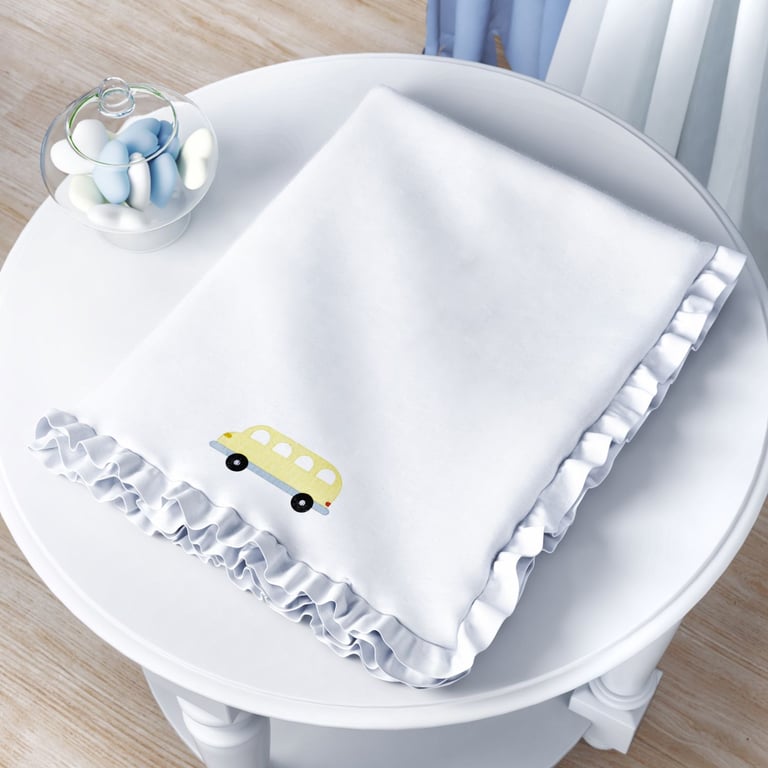 Cobertor Ônibus Ursinho Bebê 75cm