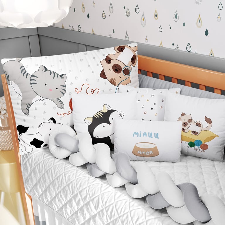 Kit Berço Trança Gatinhos — vista alternativa