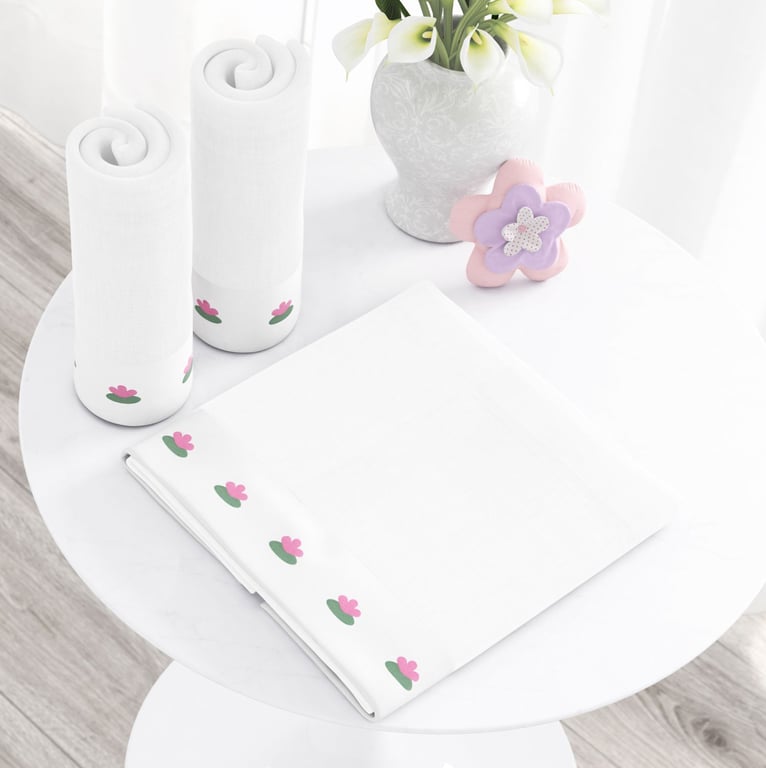 Jogo de Fraldas Ombro Barra Floral Monet com 3