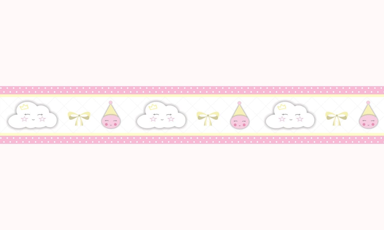Faixa Adesiva de Parede Nuvem Rosa — vista alternativa