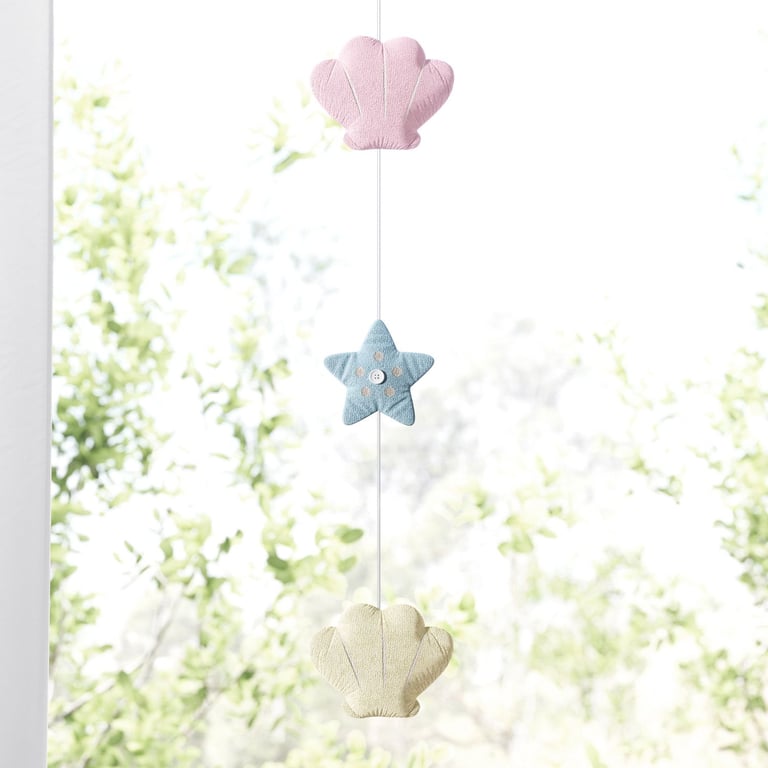 Pêndulo Cortina Concha e Estrela Menina Sereia