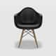 Kit Cadeira Eames Arm Preto - imagem 1