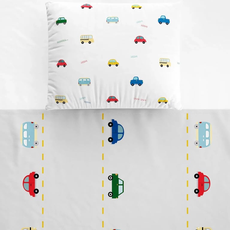 Fronha Amiguinhos Carrinhos Coloridos