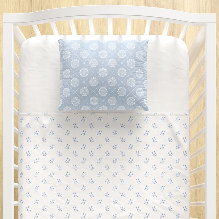 Jogo de Lençol Berço Mandala Vintage 3 Peças