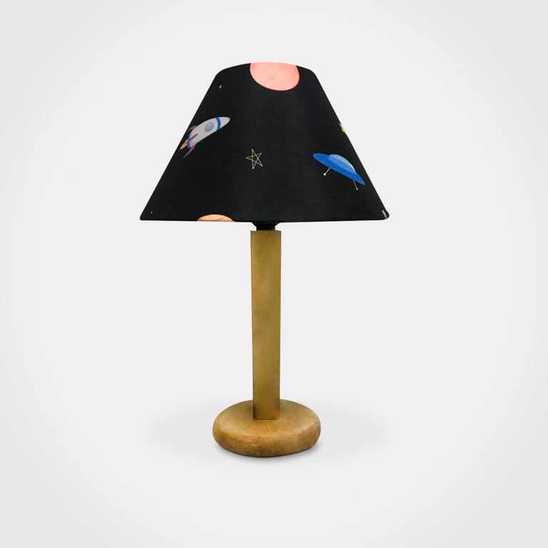 Abajur Simples Foguete Astronauta