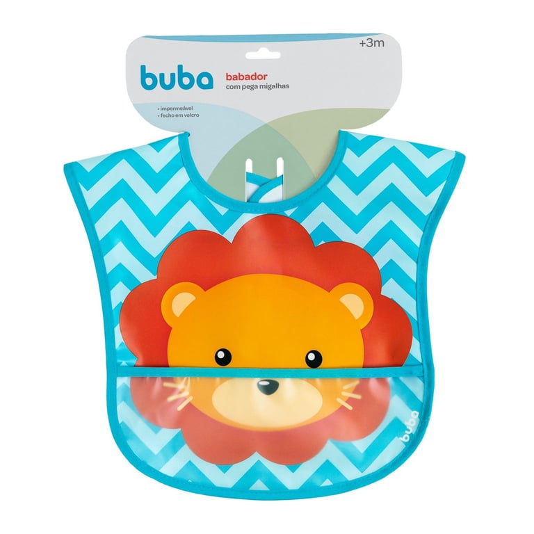 Babador com Bolso Animal Fun Leão — vista alternativa