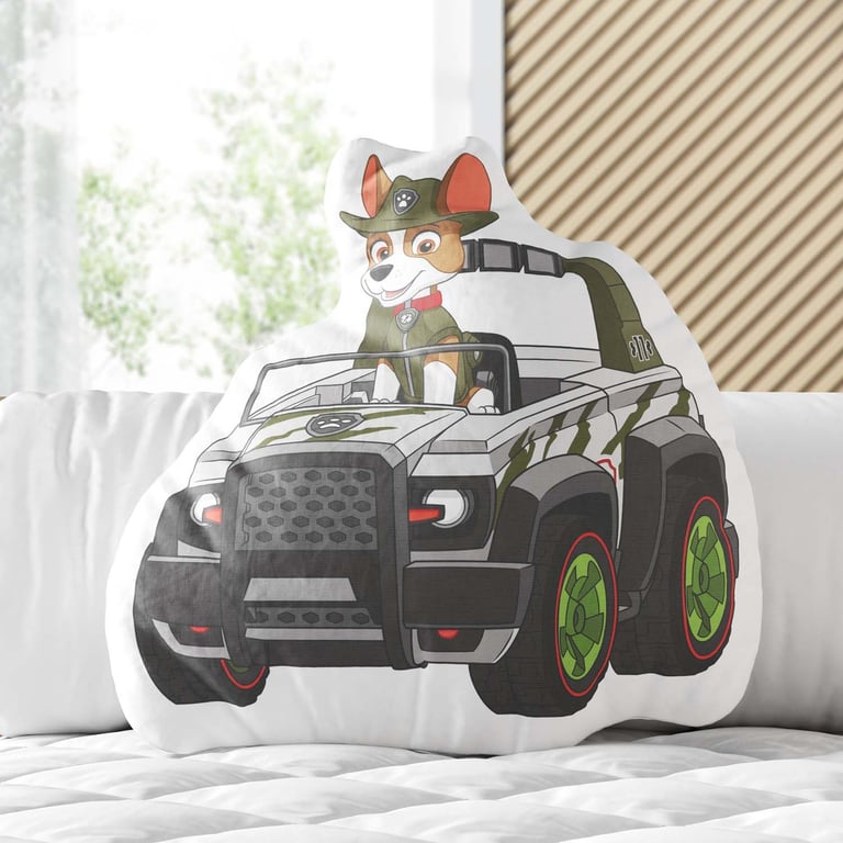 Almofada Tracker no Carro de Aventura Patrulha Canina