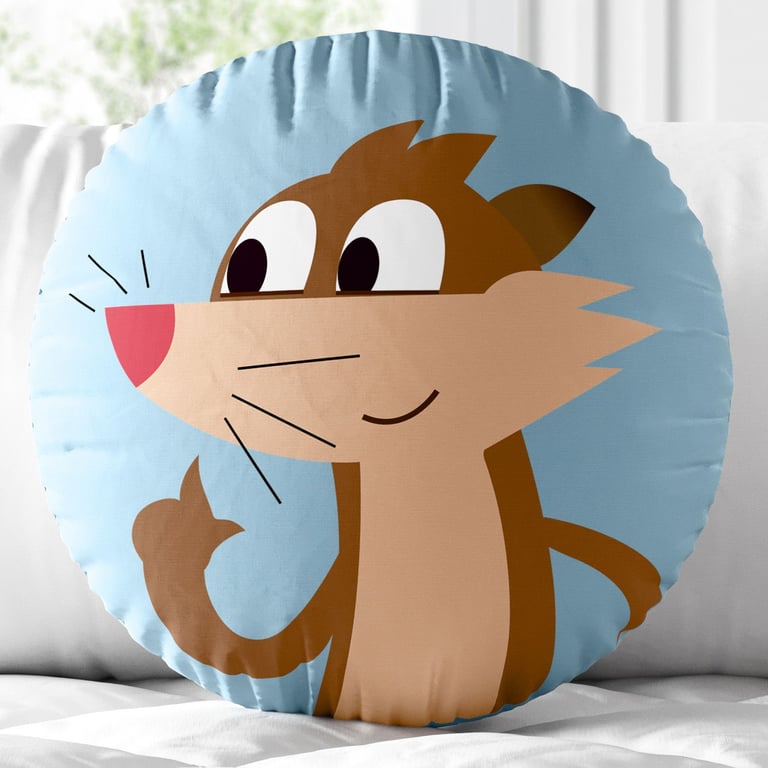 Almofada Redonda Cláudio Furão O Show da Luna